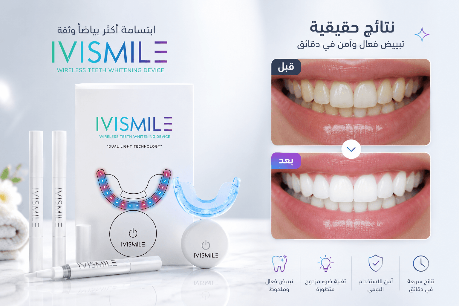IVISMILE Pro Wireless Teeth Whitening Kit